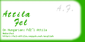 attila fel business card